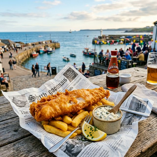 Fish and Chips by the sea